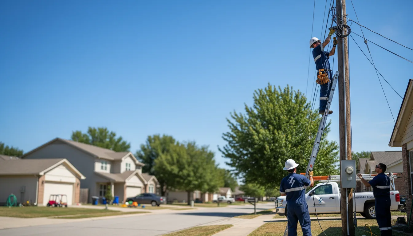 Residential electrician providing installation services in Rhineland, MO